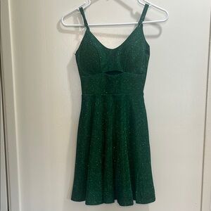 Teen Girls City Studio dark green sequin Prom/homecoming/dinner dress
